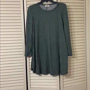 Green stripe tunic